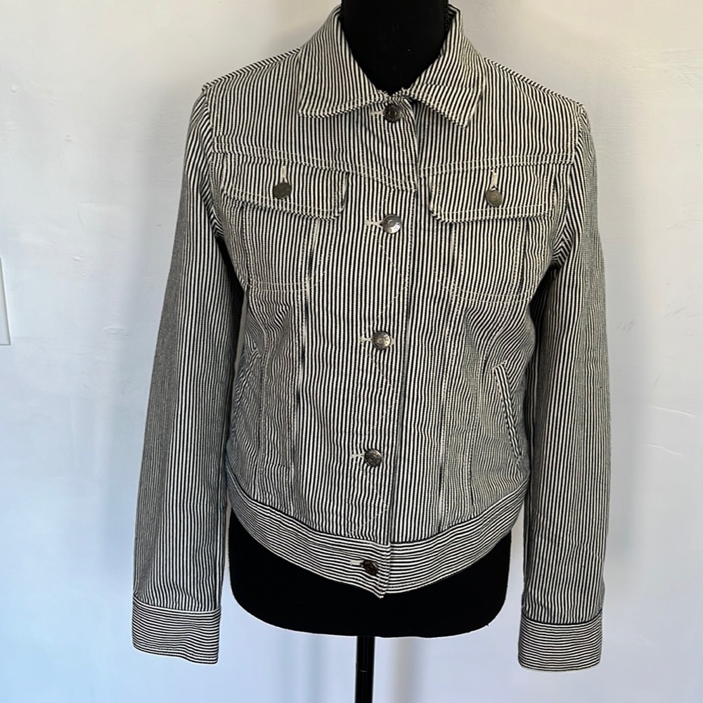 Ralph Lauren Denim Pinstriped Jacket